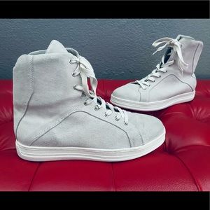 Paolo Iantorno “the Royal Collection” High Top McQueen Suede Sneakers - 40